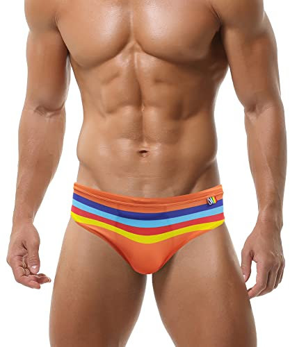 SEAUR Slip de Bain Push up Bikini pour Homme Sexy Maillot de Bain Homme Une Pièce Taille Élastique pour Piscine Plage Natation - Style N -XL