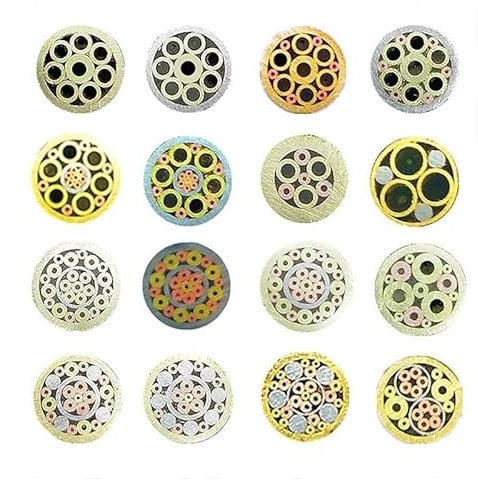 Gmsqj Rivets, 6mm Mosaic Pin Rivets for Knife Handle Screw Brass Mosaics Rivets Nail Steel Tube More Design Exquisite Style Length 90mm 1PC (Color : Style 15)