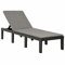 Mogou Sonnenliege mit Auflage, Gartenliege, Liegestuhl, Sonnenstuhl, Sonneninsel Outdoor, Liegen, Gartenmöbel, Bäderliege, Relaxliege,Kunststoff Anthrazit