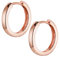 Materia Damen Creolen Rosegold 17mm - Klappcreolen Silber 925 vergoldet SO-358-Rosegold