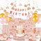 116 Piezas Boho Rainbow Party Tableware, Platos de Papel para Cumpleaños de Niños, Incluye Vasos de Papel Servilletas Pajitas Platos de Papel, Remolinos, Cake Toppers, Banners, Globos para Baby Showe