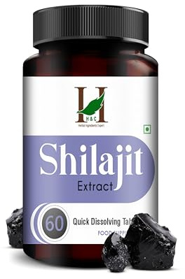 H&C Shilajit Extract Quick Dissolving Tablets - 60 Count