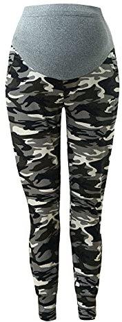 TDEOK Femme allaitante Ventre déchiré Pantalon de grossesse Pantalon enceinte Legging Jeans Prop Pantalon de grossesse Pantalon femme Noir, 3-Gris, M