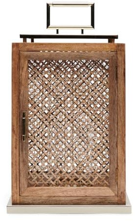 Rivièra Maison - Charmante RM Java Lanterne in N01 - Natur aus Rattan und Holz, 29x49 cm
