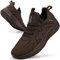 Feethit Zapatillas de Deporte Hombre para Correr Jogging Caminar Bambas Gimnasio Fitness Atlético Tenis Trabajo Sneakers Ligeros Transpirables, color Marrón 42 EU