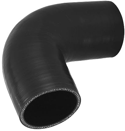 57mm 2.25 ID 90 Degree Hose Elbow Silicone Reducer Hose turbo Silicone Hose Coupler Intercooler Tube Black for Car Intercooler Intake Piping