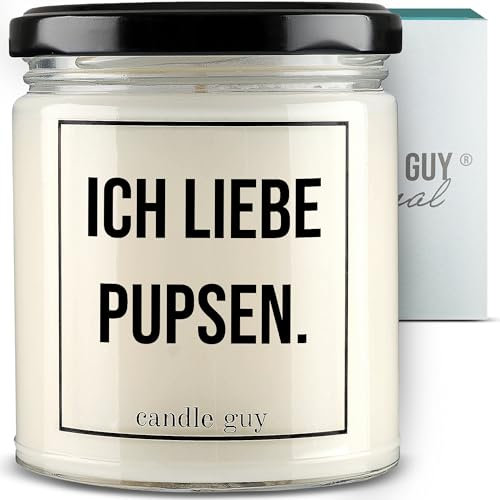 candle guy Duftkerze im Glas [Brennzeit 70h] - Duft-Kerze handgemacht mit Spruch | Freches Geschenk für Frauen, Freundin, Geburtstag | 100% Sojawachs, schöne natürliche Düfte mit ätherischem Öl