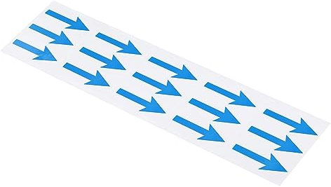 PATIKIL Freccia Adesivo 2 Pollici, 225pz Chiaro Segno Direzionale PVC Adesivo Rimovibile Pavimento Decalcomania per Pavimento Parete Marcatura, Blu