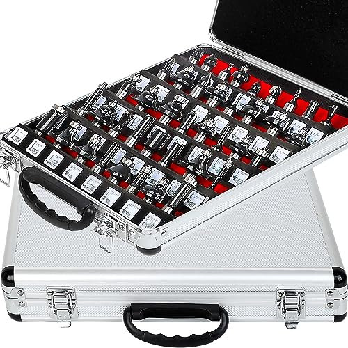 MAYLINE Router Bits Sets 1/2 Inch Shank 41 PCS, Woodwork Milling Groving Cutter Router Bit Set, Wood Miter Cabinet CNC Cutting Tool for Doors Table Shelves DIY (1/4-K3L)