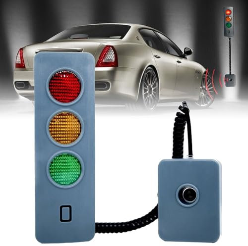 Rusopobe An der Wand montierte Auto Stoppanzeige, Garagen Einparkhilfe LED Stoppschild Parkassistent Parkblinksystem für Garage