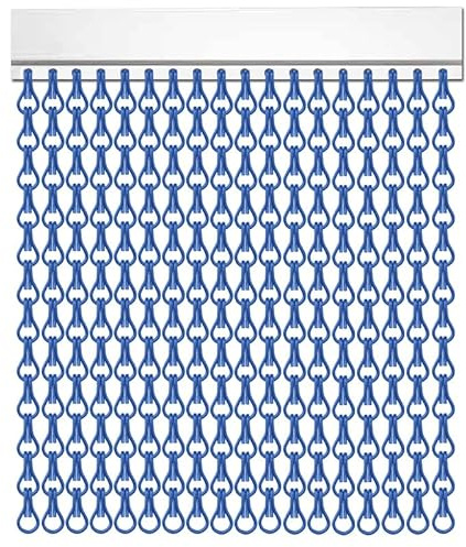 P T PERTONI TENDE Rideau de chaîne en aluminium Krismar Anti insectes (hauteur 210 cm x 90 cm largeur)