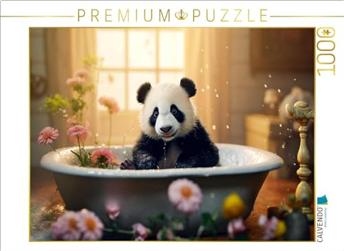 CALVENDO Puzzle, in der Badewanne | 1000 Teile Lege-Größe 64 x 48 cm Foto-Puzzle für glückliche Stunden