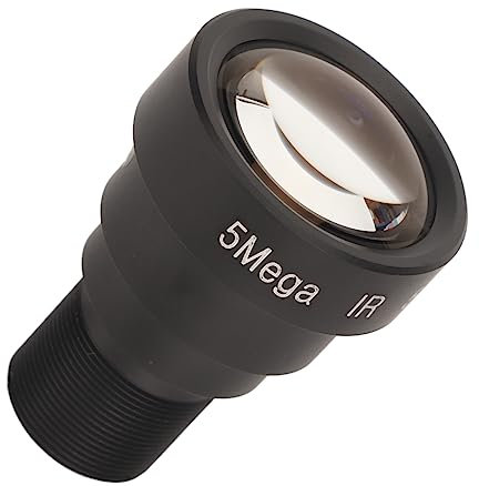 Objectif De Vidéosurveillance 50mm 5MP HD M12, Objectif De Caméra De Surveillance à Carte Unique, en Alliage D'aluminium pour Caméra Web De Sécurité CCTV