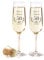 AMAVEL Sektgläser Set zur Goldhochzeit, Goldene Hochzeit Geschenke, Personalisierte Gläser, Sektglas mit Gravur 2er Set, 50 Hochzeitstag Geschenk, Champagner Gläser, Geschenke zur Goldhochzeit