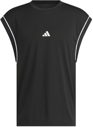 adidas Herren Basketball All World Sleeveless Tank, Black/Black, L