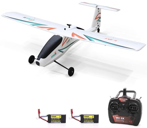 RRTCLO RC Airplane 2.4GHz 22.5 Wingspan with Stabilization Mode, RTF (Includes Controller, Transmitter, Battery and Charger) Remote Control Plane Ready to Fly for Adults