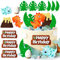 JeVenis Luxury Dino Tortendeko Dinosaurier Kuchendekoration Cake Toppers Dinosaurier Geburtstag Kinder Babyparty Dinosaurier Themen Kuchen Dekoration