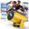 Mini Projector with WiFi and Bluetooth, 150 Portable Projector, 180°Adjustable Stand Smart Projector, 2.4G/5G/6G WiFi6 with Full HD 1080P, Home Projector Auto for TV Stick/Laptop/Phone Yellow