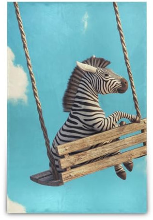 GAIREG Zebra Swinging in Sky Große Überwurfdecken für Couch, Erwachsenendecke, 228 x 152 cm