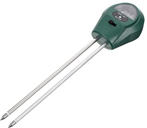 OFFSCH Bodenfeuchtigkeitsmessgerät Boden Ph Messgerät Bodentester Feuchtigkeitsmonitor Pflanzenlichttest Plug-and-Play Nadelerkennung Für Schnellere Analyse Große Anzeige Für Präzise Mess