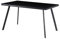 MOG CASA Mesa Comedor Elegance 140x80 cm - Cristal Templado y Metal, Diseño Nórdico, Negro