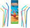 SYLVA-100 Reusable Drinking Straws, Multi-Colored Bendy, Durable Straws for Parties, Weddings,Made from Corn, Reusable | Food-Grade, BPA-Free, Chemical-Free, Suitable for Hot & Cold Drinks (100 Pack)