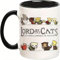 Tasse en céramique « Lord of The Cats The Furrllowship of The Ring » - 350 ml, mignonne tasse à café sur le thème des chats pour les fans du Seigneur des Anneaux et des chats