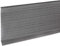 sourcing map Garniture de plinthe flexible à décoller et à coller, base murale en PVC, plinthes pour murs, coins, grain de bois gris foncé, 3 m x 10,2 cm