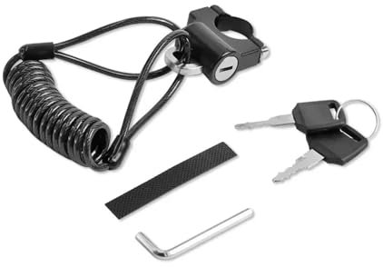 eejinwen Blocco di Sicurezza antifurto for Monopattino Elettrico for Xiao-Mi M365 PRO 1S for Nin-ebot Max G30 G30D, Lucchetto for Manubrio Multifunzionale for Casco