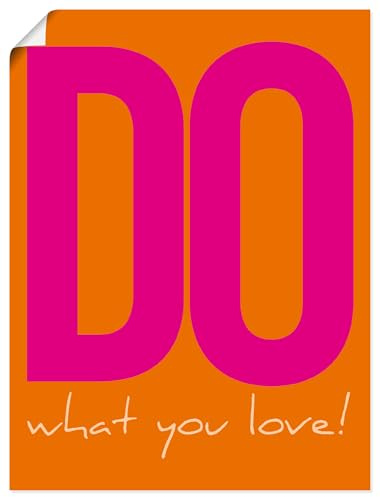 ARTLAND Wanddeko Poster & Kunstdrucke Wandposter 60x80 cm Minimalismus aesthetic room decor dopamin deko Do what you love U5WF