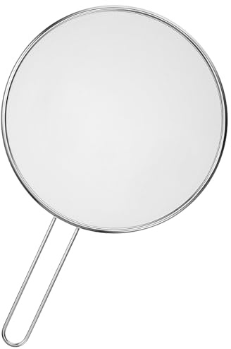 7.5in Grease Splatter Guard, Stainless Steel Splatter Guard for Frying Pan Oil Splatter-Screen with Comfortable Grip Handle and Ultra Fine Mesh (Diameter 19 cm,Handle 14.3cm)