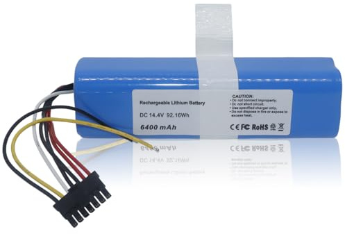 XITAIAN 14.4V 92.16Wh 6400mAh Batería de Repuesto Compatible con Conga 5090 5091 5490 6090 7090, Whirlpool T9 Robot Vacuum Cleaner