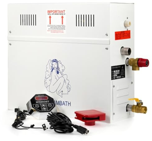 Saunaofen Dampfgenerator für Dusche und Badewanne, Home Steam Duschsystem mit LED Display Controller und Selbstentleerungsfunktion für den privaten und gewerblichen Gebrauch