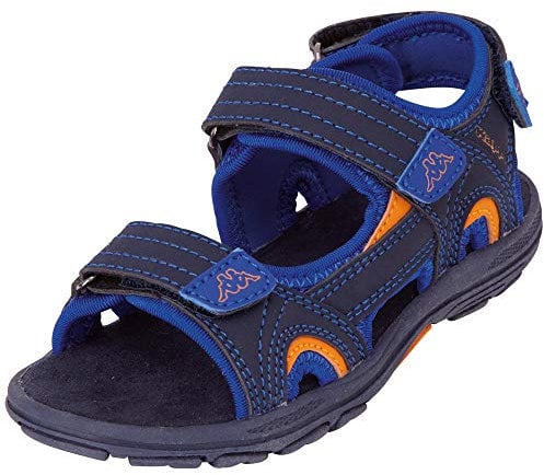 Kappa Early II Kids, Sandales Bride Cheville Mixte Enfant Bleu (Navy/Orange 6744) 28 EU