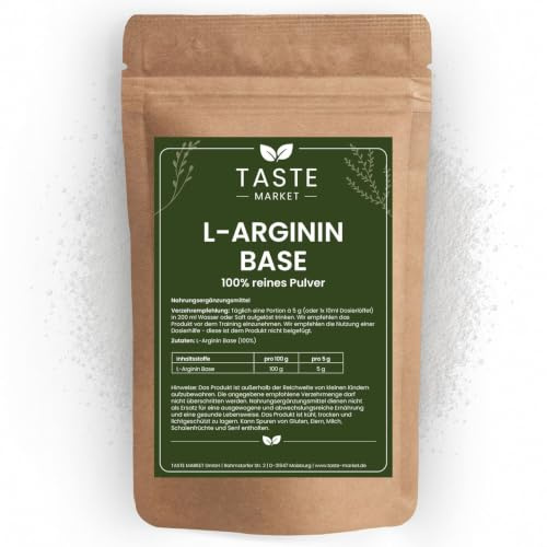 1 kg L-Arginin Pulver | 100% rein | Ohne Zusatzstoffe | nicht-essentielle Aminosäure