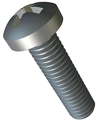 M5 x 60mm Phillips Pan Head Machine Screws Pack of 25pcs Cross Pan Head Machine Zinc Plated ISO 7045 DIN 7985 Bolts for Machinery Equipment and Home Furniture M5x60mm