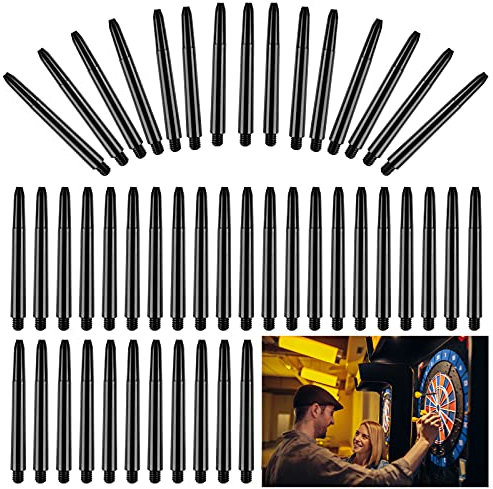 Huahao 200 Pcs Kunststoff Dartpfeile Schaft 2BA Kurz Dartpfeile Zubehör Schäfte für Soft Steel Dartspitzen
