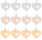 UNICRAFTALE 18 Stk 3 Farben Herz Anhänger 12mm Lang Hohl Charms Edelstahl Herz Anhänger Metall Valentinstag Heart Charms Mit Sprungringen Für Halskette Ohrringe Armband DIY Schmuckherstellung
