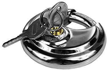 Rundschloss Ø70mm +2 Schlüsseln Vorhängeschloss PKW-Anhänger Kastenschloss