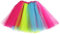 Ruiuzioong Damen Teen Tutu Rock Erwachsene Klassische Elastische 4 Schichten Tüll Tutu Rock für Dress Up Party Ballett Tanzen (Regenbogen)