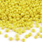Rocailles Glasperlen 50g 2mm Rocaillesperlen Perlen fädeln Schmuck basteln, Farbe:zitronengelb