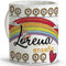 LolaPix Taza Profesora. Tazas Profesores. Taza personalizada con Nombre. Regalos para Profesores. Taza de Cerámica. Interior de Colores. ENSEÃ‘AR CON EL CORAZÃ“N.