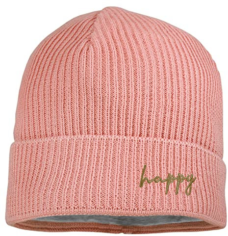 maximo Mini-Mütze, Rippe Umschlag, Futter, Deko Happy Made in Germany 53 Rose tan