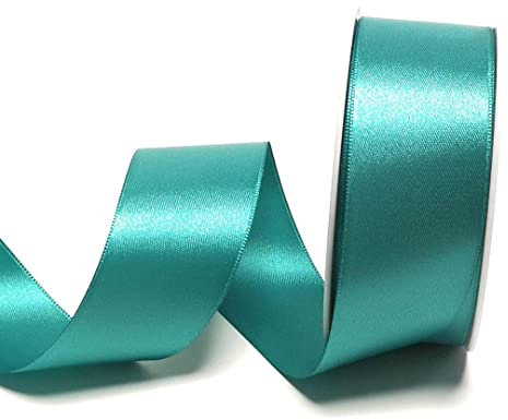 s.dekoda Satinband 25m x 40mm Türkisgrün - Türkis Schleifenband Dekoband Satin