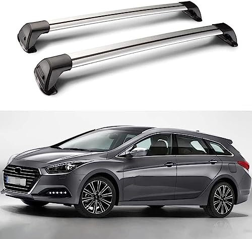 2 pcs Dachreling Dachgepäckträger für Hyundai i40 Estate 2011-2020, Dachträger Lastenträger Relingträger für Gepäcktransport Reisen und Camping