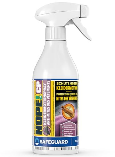 NOPE! CP Spray Anti-Mites Textiles 500ml – Maison – Vêtements, Armoires & Penderies – Inodore & à Base d’Eau – Longue Durée