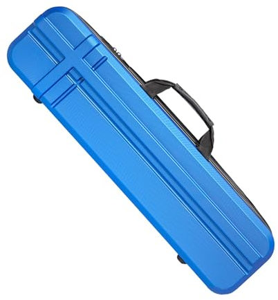 harayaa Angelruten Aufbewahrungstasche, Hartschalen Tragetasche, Große Angelwerkzeug Aufbewahrungstasche, Tragbarer Angelruten Koffer, 70cm Blau