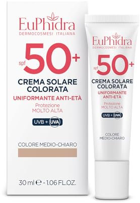Euphidra Sonnencreme für Gesicht getönt LSF 50+ Anti-Aging