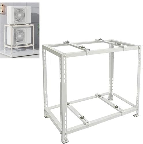 Ddasam Bodenständer Robuste Stützhalterung Für Zentrale Klimaanlage, Basis Für Wärmepumpensysteme, Stoßdämpfende Doppelschichtige Universal-ac-Halterung sehr robust, stabil und korrosionsbeständig