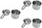 Amosfun 6 Stk Schokoladentopf Käsefondue Schmelztiegel für Schach schokoladenfondue schokofondue öfen Schmelztiegel backen Schmelztiegel zum Schmelzen von Butter Rostfreier Stahl Silver
